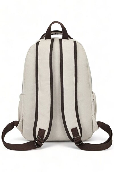 CACTİVE Cactive Canvas Beige Unisex Backpack Ctv1314