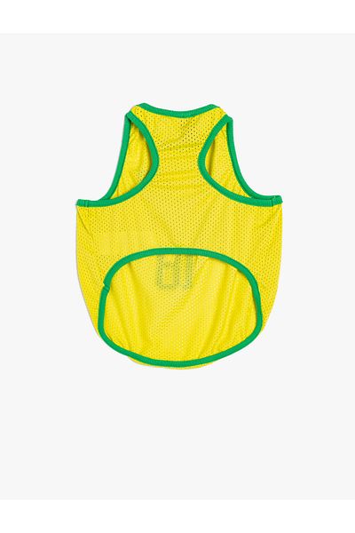 Koton Slogan Printed Dog T-shirt - Sleeveless
