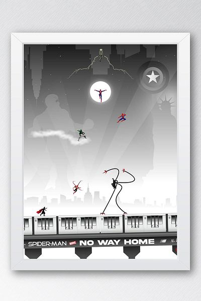 Saturn Pictură înrămată Spider Man - Pictură poster Spider-Man No Way Home