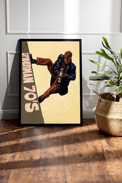 Saturn Pictură înrămată Spider Man - Pictură poster Spider Man Nostalgia
