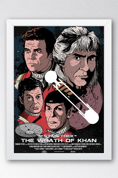 Saturn Επιτραπέζιο με κορνίζα Star Trek - Επιτραπέζια αφίσα ταινίας Space Trek