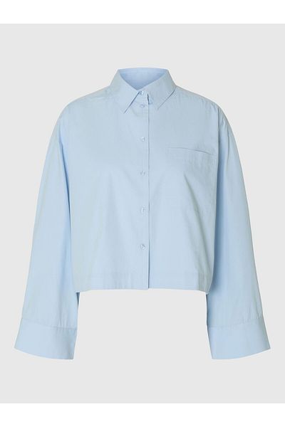 Selected Femme Crop-Bluse Boxy Fit