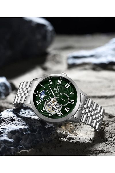 Reward Smoke Colored Steel Men's Wristwatch - Waterproof