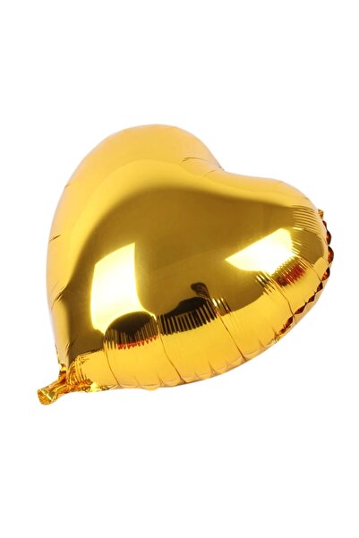 YNT İthalat Yellow Saddle Heart Balloon Foil - 45 cm 18 Inch