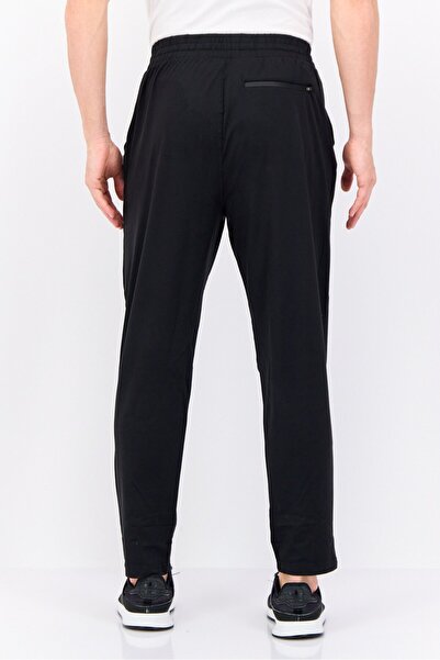 Feat Men Regular Fit Solid Sweatpants, Black