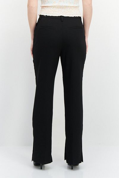 NA-KD Women Regular Fit Solid Pant, Black
