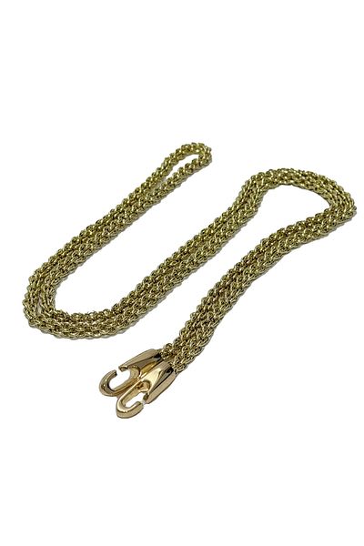 Hasyılmaz Double Ring Bag Strap Chain 120cm (Light Gold)