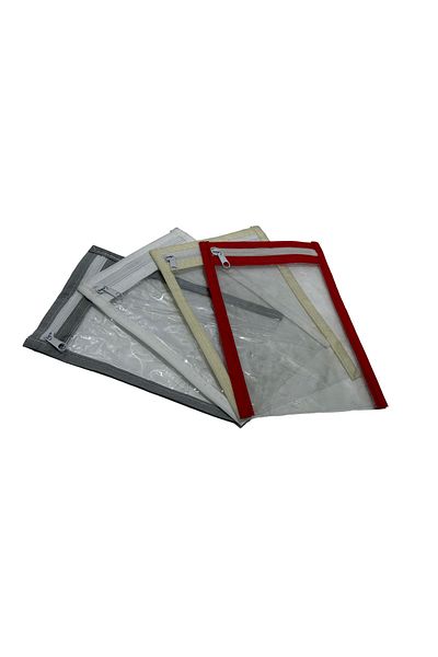 Hasyılmaz Dustproof Zippered Clear Bag - Cosmetic Organizer 16X10Cm (10 Pieces)