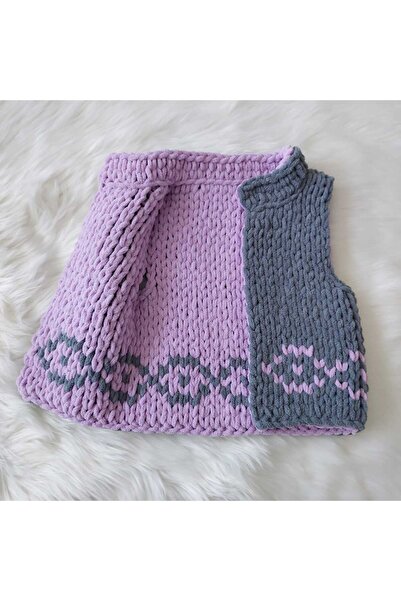 Home Çift Taraflı Bebek Yeleği>Baby Vest>El Örgüsü>Handmade>Peluş>Puffy>Çocuk Giyim