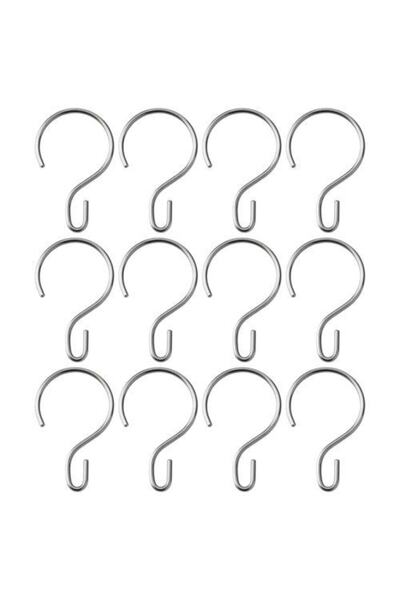 IKEA Duş Perdesi Kancası Halkası Ikea 12 Adet A Kalite Paslanmaz Çelik