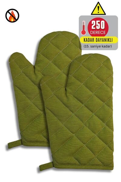 Home قفازات الفرن - (2 قطعة) - مقاومة للحرارة، مقاومة للحرق والحرق