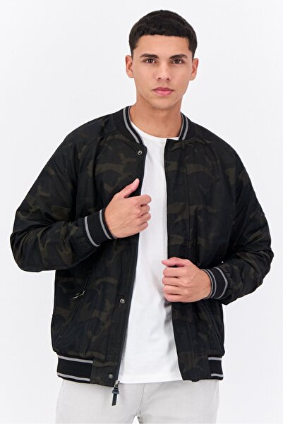 Civil Society جاكيت بومبر رجالي مموه، متعدد الألوان