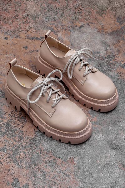 DRY WOOD Μπεζ Γυναικείο Loafer - Χοντρή σόλα, Casual Παπούτσια