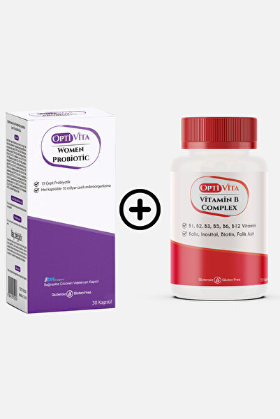 Optivita 2'li Set: Optivita Vitamin B Complex 50 Kapsül + Women Probiotic 30 ...