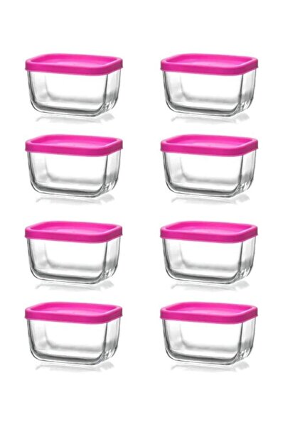 LAV Storage Container Glass Breakfast Set of 8 - Storage Set 270 Cc