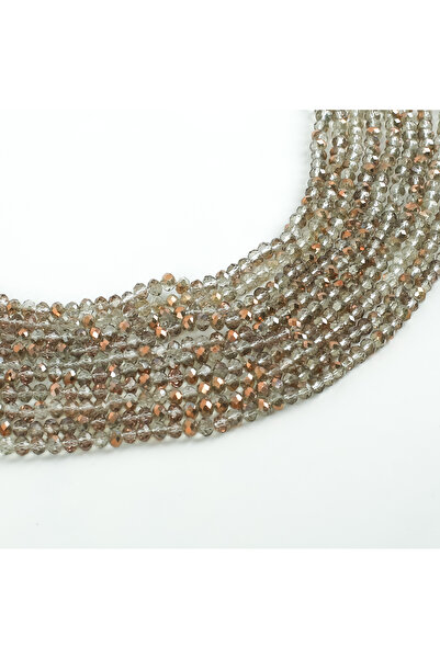 yfhobi 1 Dizi (80-85 Adet) - 6 mm Yassı Kristal Cam Boncuk Dizisi Şeffaf Janj...