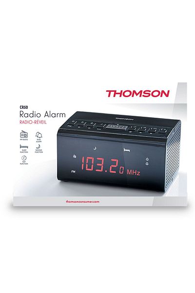THOMSON راديو ساعة CR50 باللون الأسود