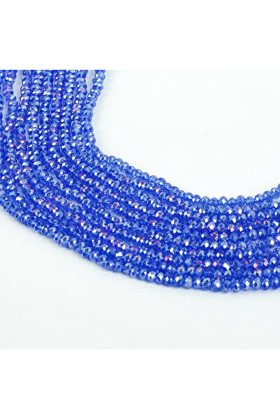 yfhobi 1 Dizi (80-85 Adet) - 6 mm Yassı Kristal Cam Boncuk Dizisi Şeffaf Janj...