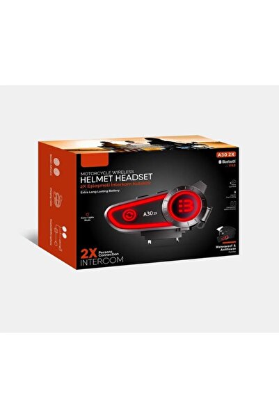 KazanTicaret A30 Motosi̇klet İçi̇n Kask Kulaklik Işikli İntercom