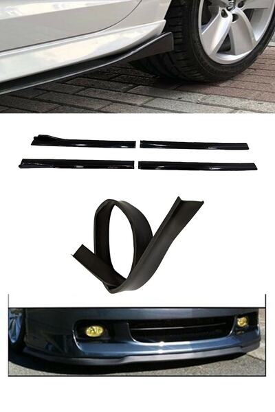 Genel Markalar Opel Corsa C 2000-2006 Flaplı Yan Marşpiyel Eki + 7 Cm Ez Lip Set