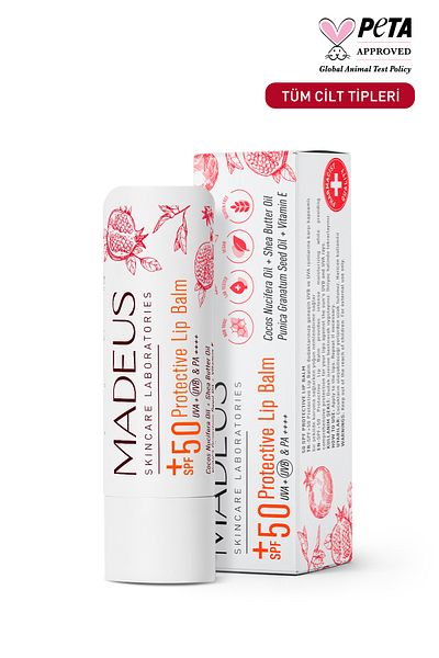 MADEUS Spf+50 Color Intensive Moisturizer - Lip & Lace Lip & Cheek Balm - Red Pulse 5 Gr