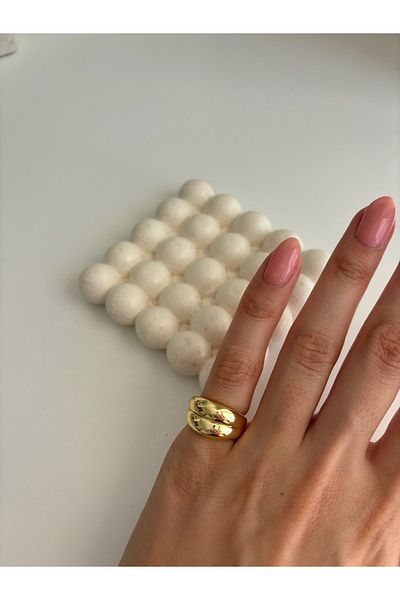 Ressia Double Row Curved Ring