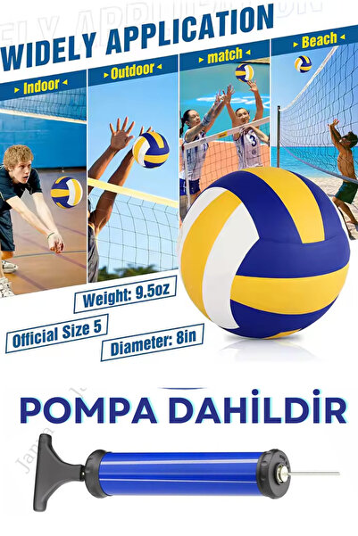 Janva Pompa Hediyeli Dikişli Voleybol Topu