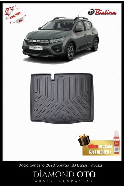 Rizline Dacia Sandero 3d Bagaj Havuzu 2020-2021-2022-2023-2024-2025