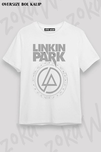 ZOKAWEAR Tricou unisex oversize cu imprimeu Linkin Park Logo 2 Design