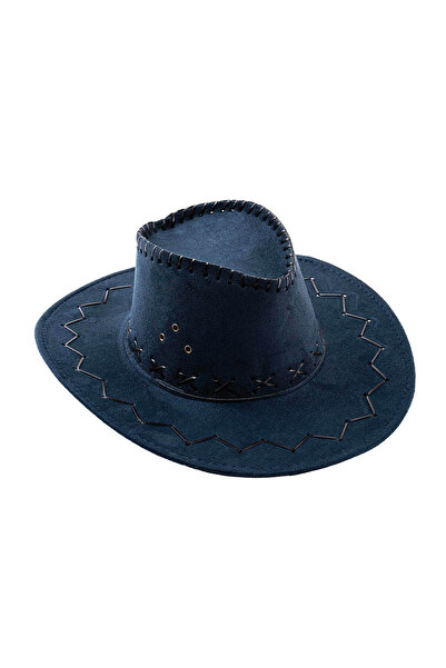 SAVEX Cowboy Hat - Fedora Hat - Navy Blue - Hg-200