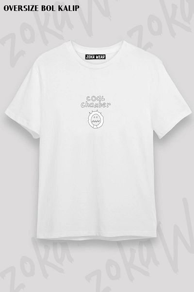 ZOKAWEAR Μπλουζάκι με στάμπα Unisex Oversize Coal Chamber Design