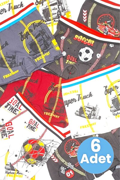 Tezzgelsin Boxeri pentru băiat, 100% bumbac, 6 piese