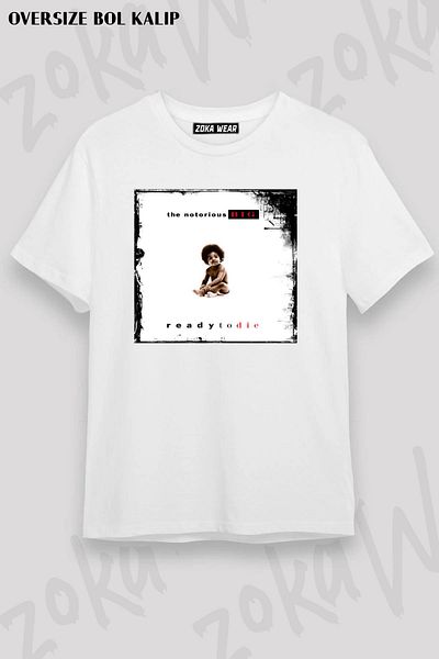 ZOKAWEAR Μπλουζάκι με στάμπα Unisex Oversize Notorious B.I.G Design
