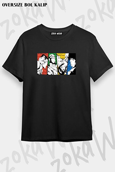 ZOKAWEAR تي شيرت مطبوع بتصميم شخصيات كاوبوي بيبوب v3 للجنسين