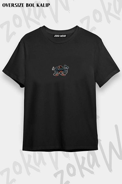 ZOKAWEAR Μπλουζάκι με στάμπα Unisex Oversize Let's Play 2 Design