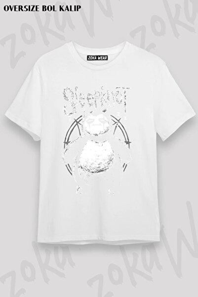 ZOKAWEAR Unisex Oversize kroj Mold Funny Creature Slipknot Metal Design Štamp...
