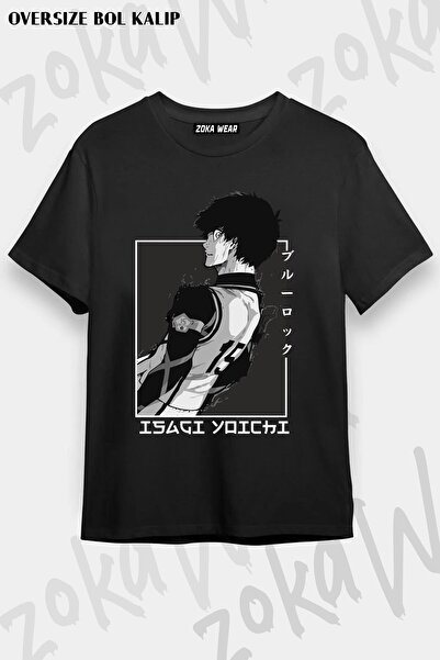 ZOKAWEAR Tricou cu imprimeu unisex Isagi Yoichi Blue Lock