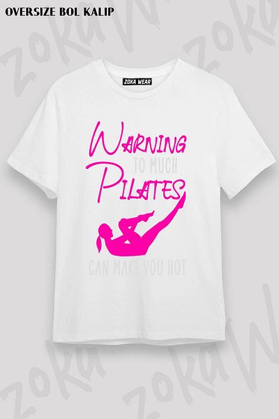ZOKAWEAR Tricou unisex oversize cu imprimeu Pilates Special v2 Design