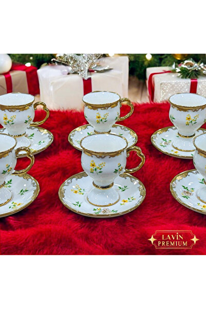 Lavin Muba Consept Darian Porselen 6 Kişilik Kahve Fincan Takımı