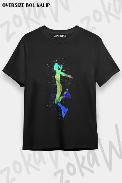 ZOKAWEAR Unisex Oversize kroj Mold Skate v2 Design Štampano majica