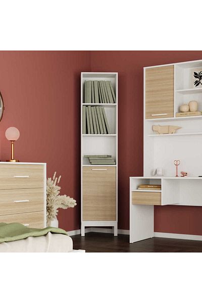 Adore Adore London bookcase, 5 shelves and door, 45 x 202 x 26 cm
