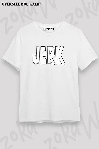 ZOKAWEAR Μπλουζάκι με στάμπα Unisex Oversize Fit Jerk Design