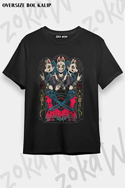 ZOKAWEAR Unisex Oversize Kalıp Babymetal Tour Tasarım Baskılı Tshirt