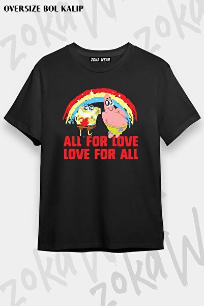 ZOKAWEAR Унисекс тениска с голям размер и щампа на Спондж Боб Квадратни Гащи,...