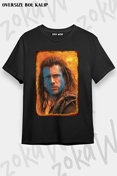 ZOKAWEAR تي شيرت مطبوع بتصميم قلب شجاع مقاس كبير للجنسين