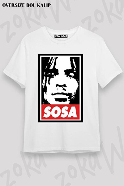 ZOKAWEAR Tricou imprimat unisex oversize Sosa (Chief Keef).