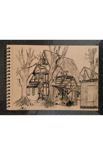 Etika Kraft Paper A5 Sketchbook 90 grSpiral 50 Sheets Sketchbook