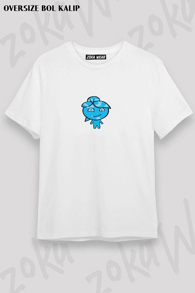 ZOKAWEAR Μπλουζάκι με στάμπα Unisex Oversize Water Design