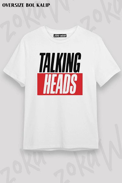ZOKAWEAR Μπλουζάκι με στάμπα Unisex Oversize Mold Talking Heads