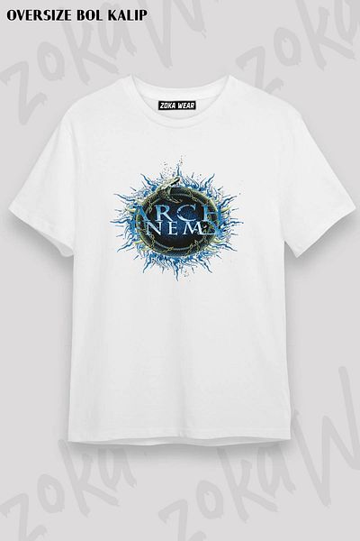 ZOKAWEAR Μπλουζάκι με στάμπα Unisex Oversize Arch Enemy v2 Design